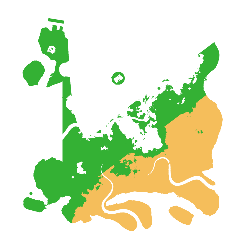 Biome Rust Map: Procedural Map, Size: 3200, Seed: 2048003101