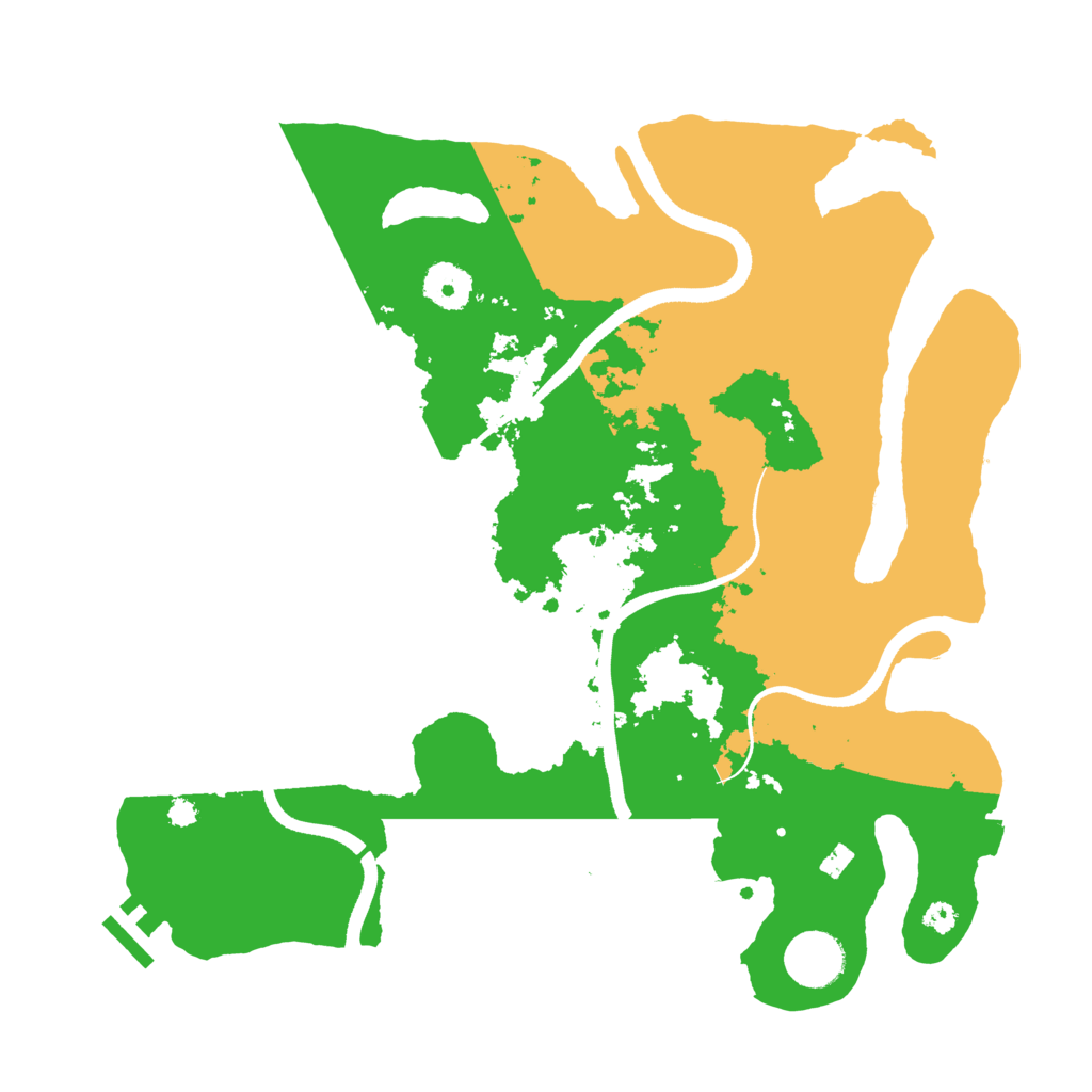 Biome Rust Map: Procedural Map, Size: 3500, Seed: 336616213