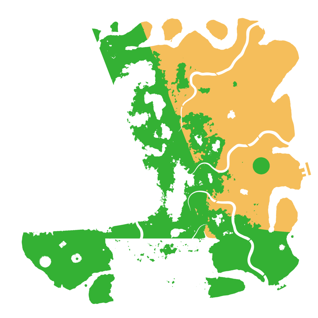 Biome Rust Map: Procedural Map, Size: 4950, Seed: 58918