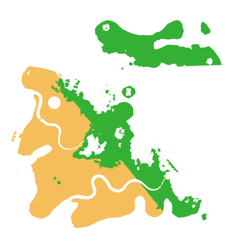 Biome Rust Map: Procedural Map, Size: 3500, Seed: 4354887