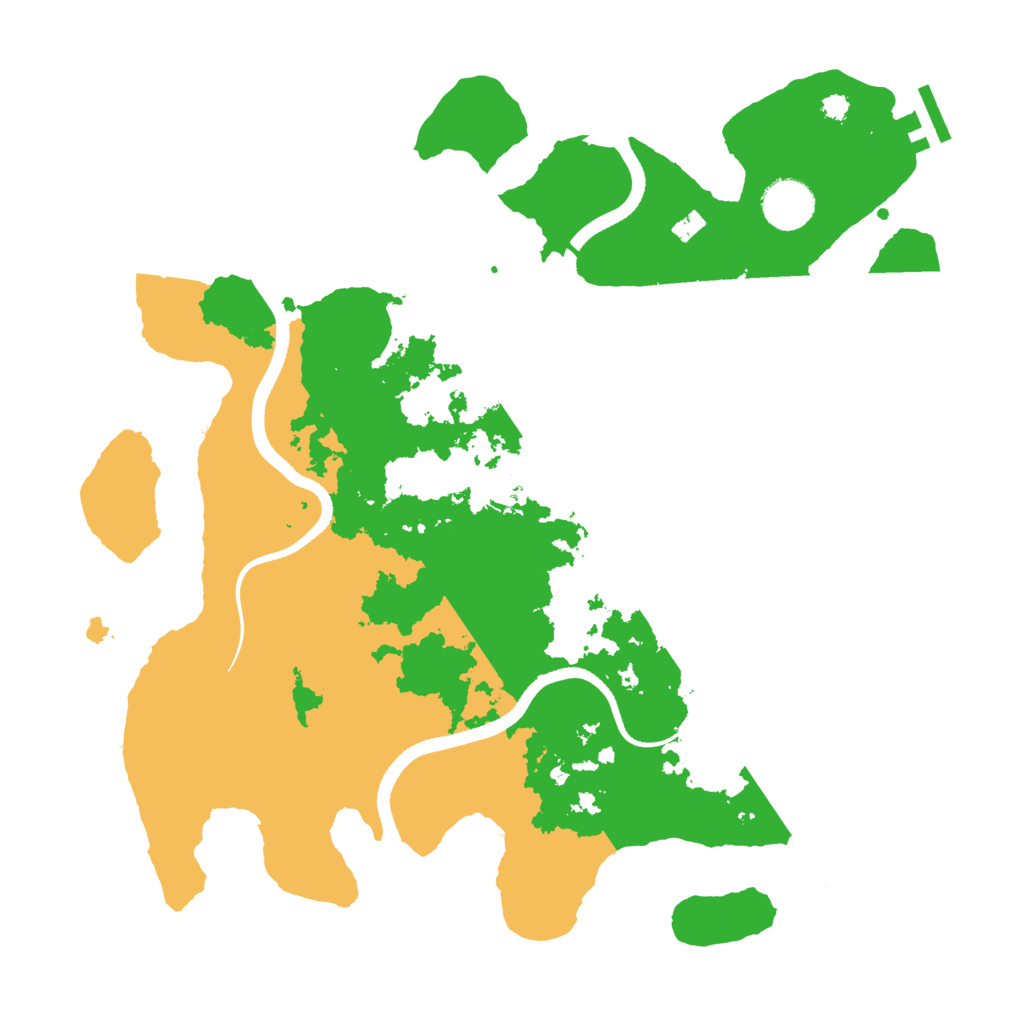 Biome Rust Map: Procedural Map, Size: 3500, Seed: 1747528441