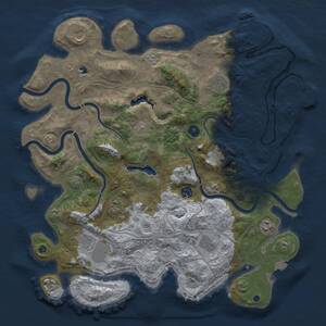 Thumbnail Rust Map: Procedural Map, Size: 4250, Seed: 1945582451, 15 Monuments