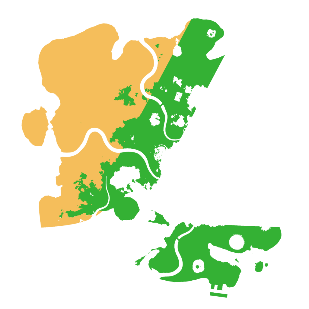 Biome Rust Map: Procedural Map, Size: 3600, Seed: 861962