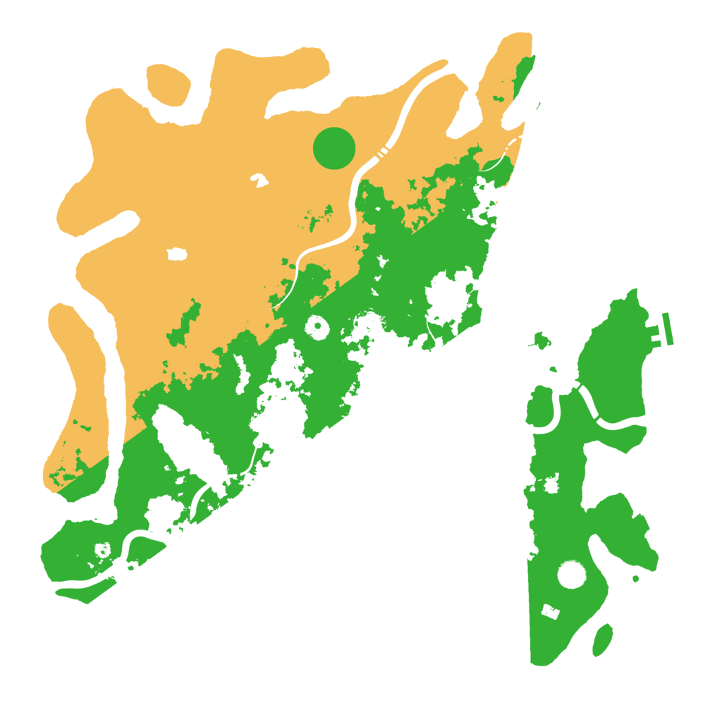 Biome Rust Map: Procedural Map, Size: 4500, Seed: 1464564166