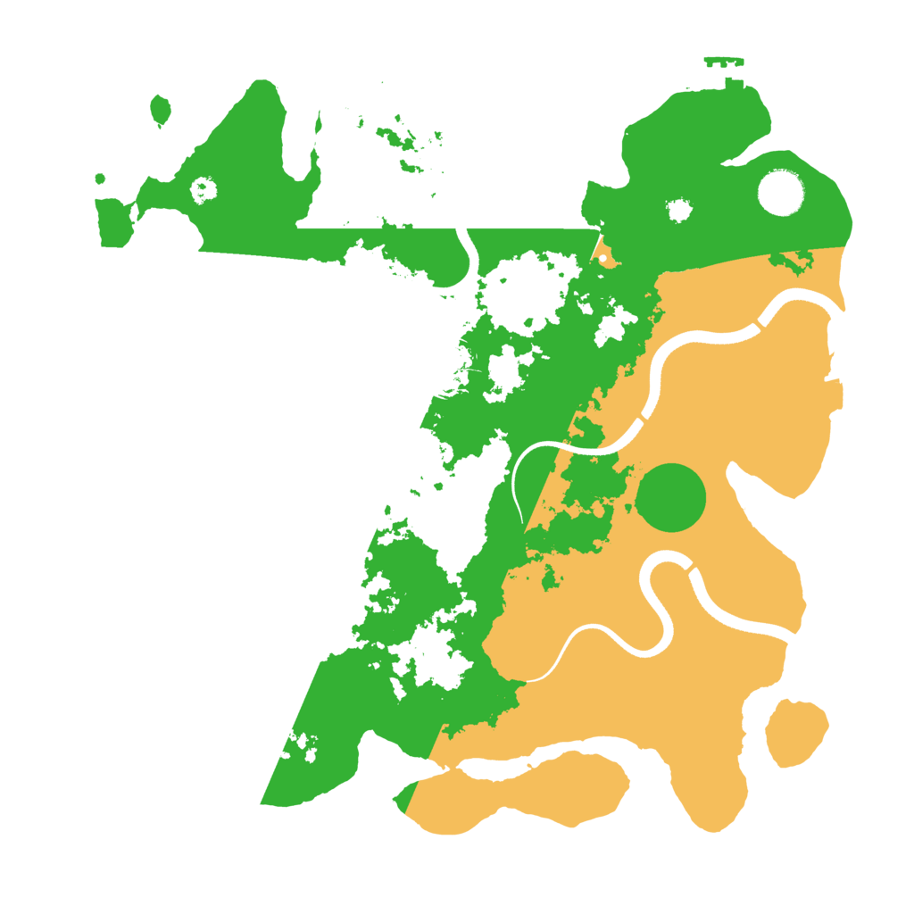Biome Rust Map: Procedural Map, Size: 3500, Seed: 1691255471