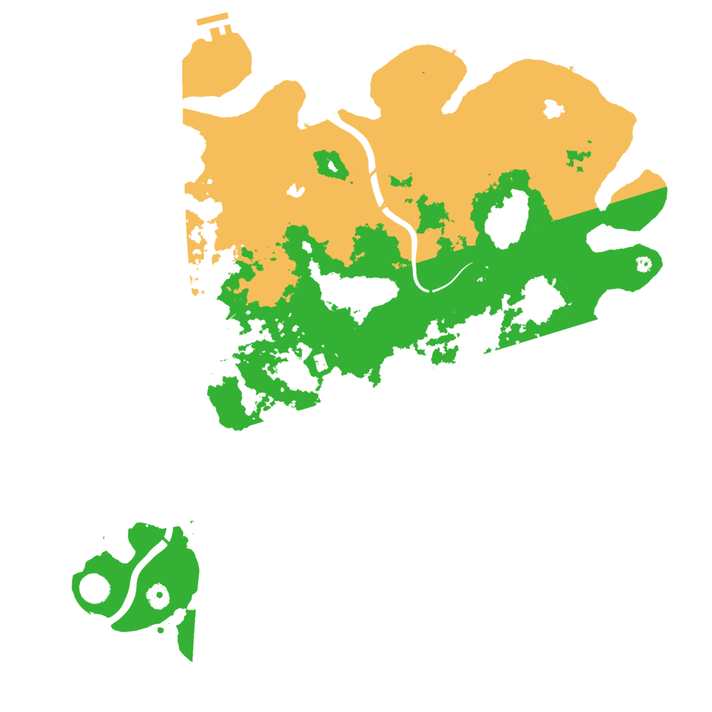 Biome Rust Map: Procedural Map, Size: 4500, Seed: 1705690751