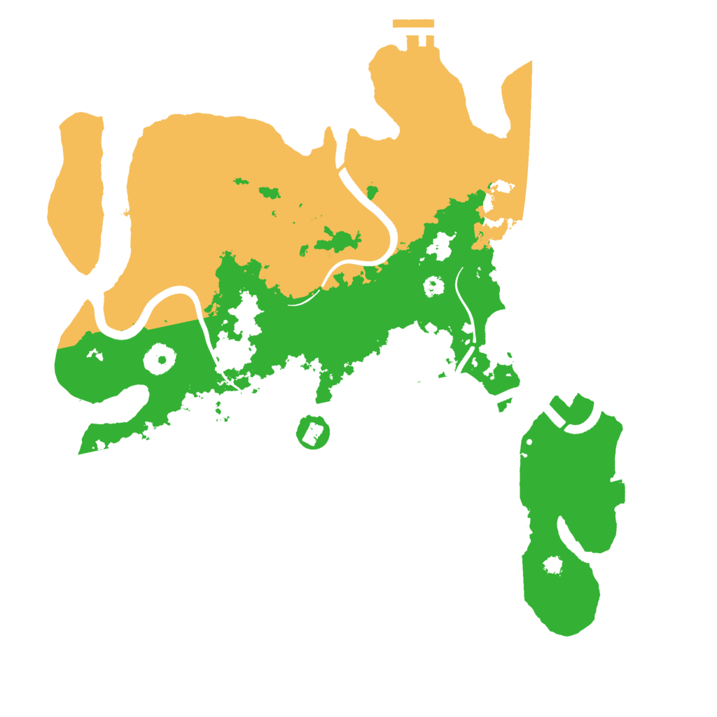 Biome Rust Map: Procedural Map, Size: 3500, Seed: 1329799921
