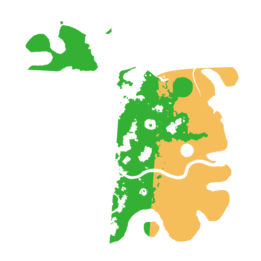 Biome Rust Map: Procedural Map, Size: 3500, Seed: 254542472