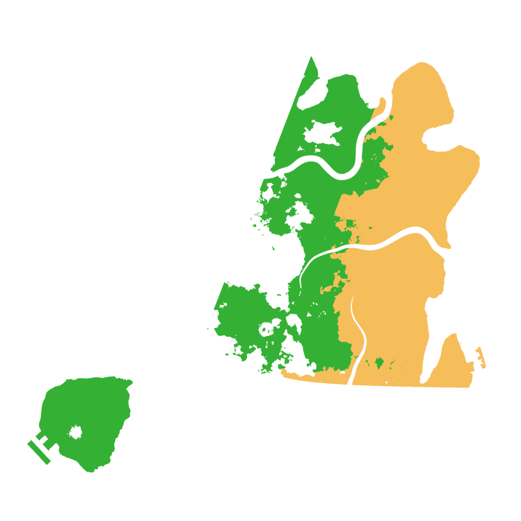 Biome Rust Map: Procedural Map, Size: 3650, Seed: 20358381