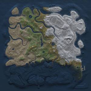 Thumbnail Rust Map: Procedural Map, Size: 4250, Seed: 4012366, 14 Monuments