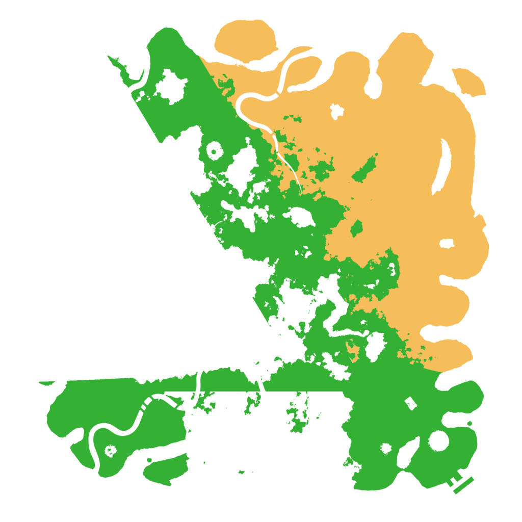 Biome Rust Map: Procedural Map, Size: 4500, Seed: 328183288