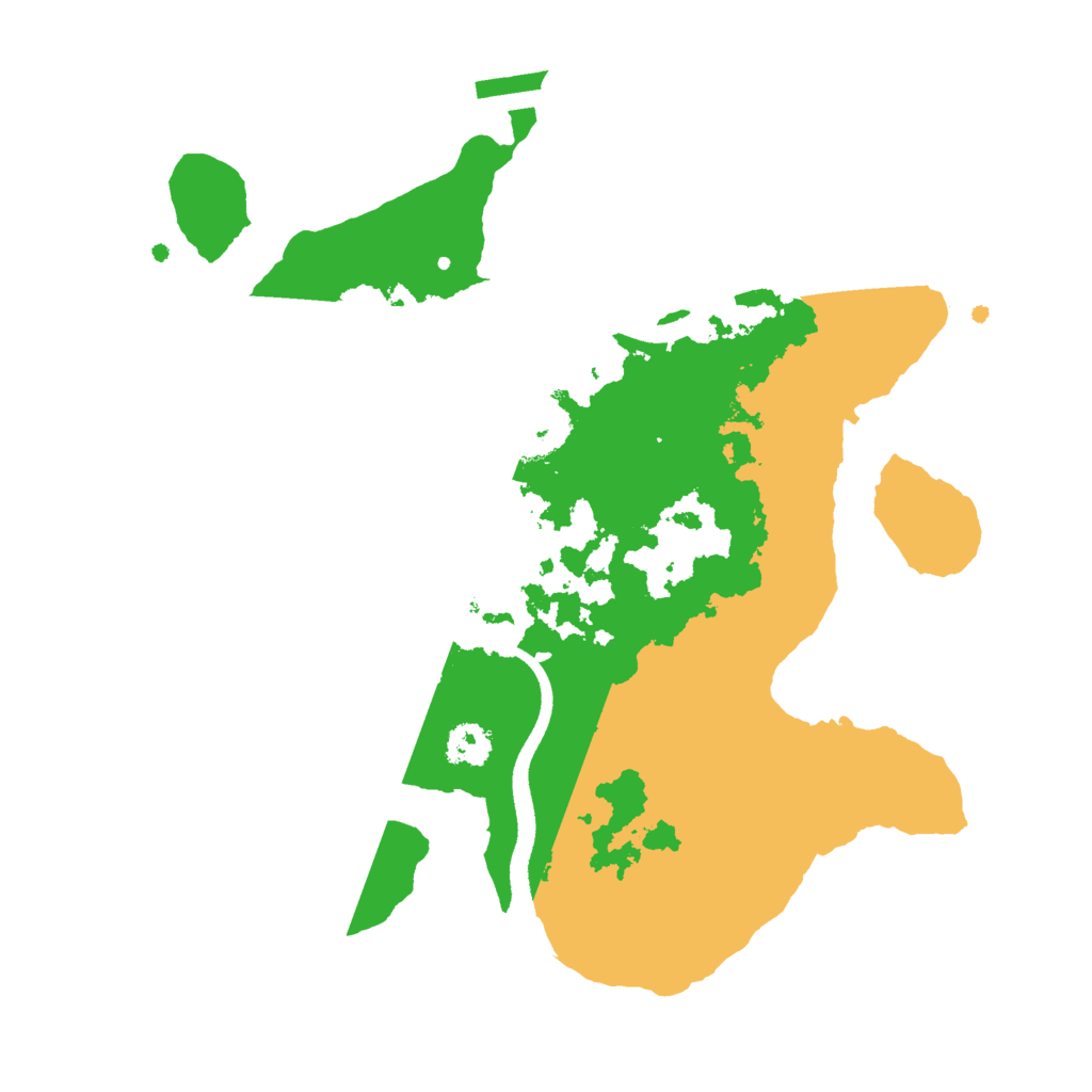 Biome Rust Map: Procedural Map, Size: 2500, Seed: 646131384