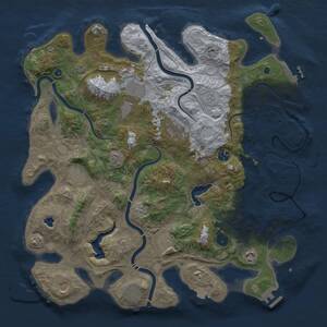 Thumbnail Rust Map: Procedural Map, Size: 4250, Seed: 321572281, 15 Monuments