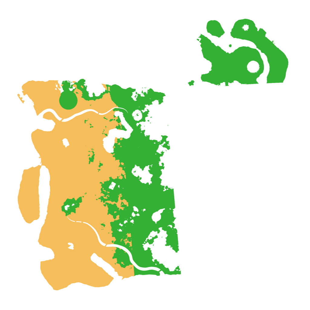 Biome Rust Map: Procedural Map, Size: 4500, Seed: 41866166