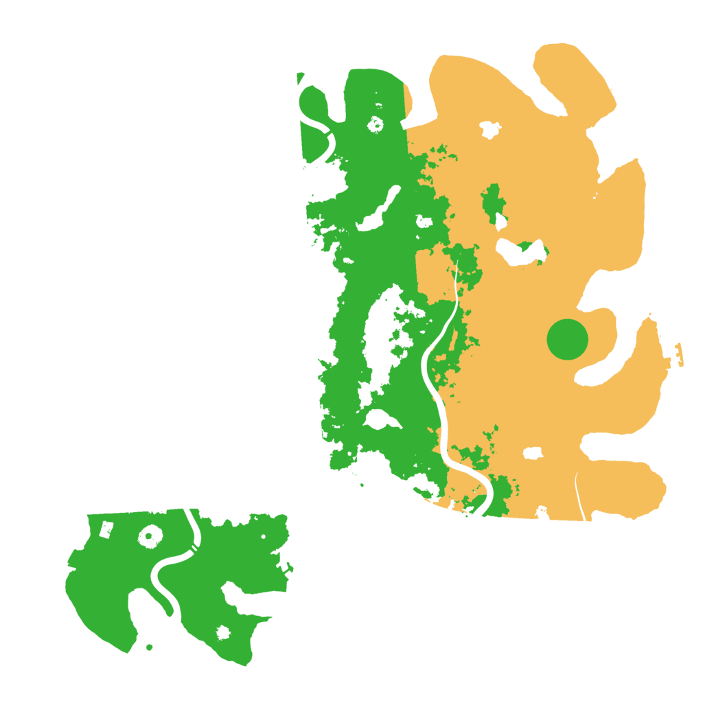 Biome Rust Map: Procedural Map, Size: 4500, Seed: 97485131