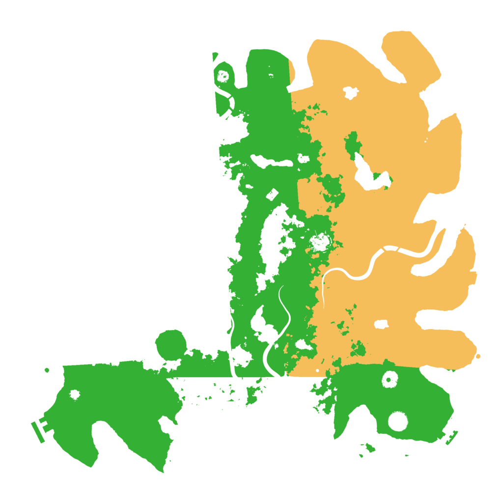 Biome Rust Map: Procedural Map, Size: 4500, Seed: 97485131