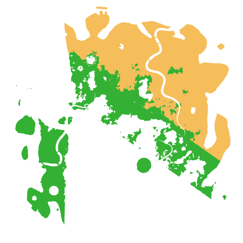 Biome Rust Map: Procedural Map, Size: 4500, Seed: 1419622166