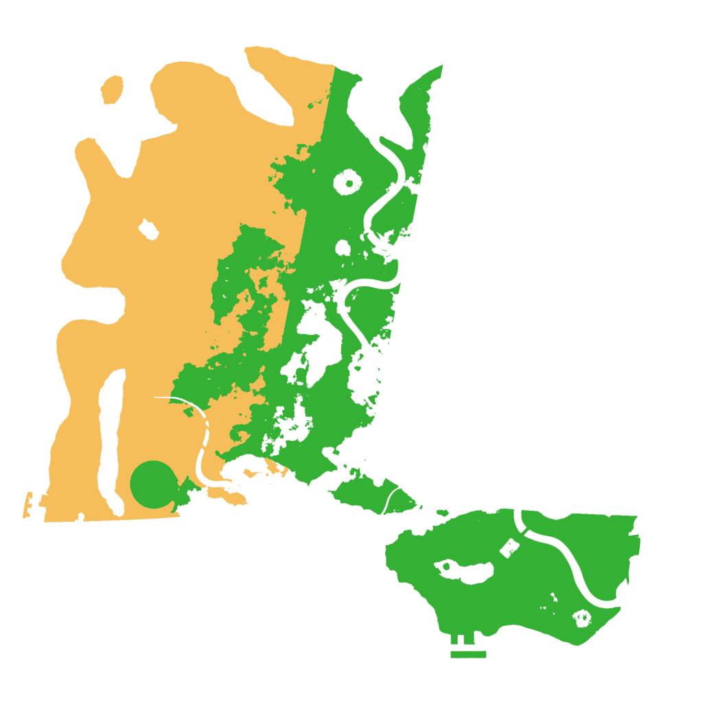 Biome Rust Map: Procedural Map, Size: 4000, Seed: 592622