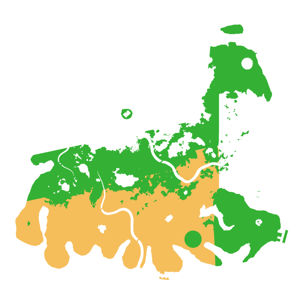 Biome Rust Map: Procedural Map, Size: 4500, Seed: 430780681