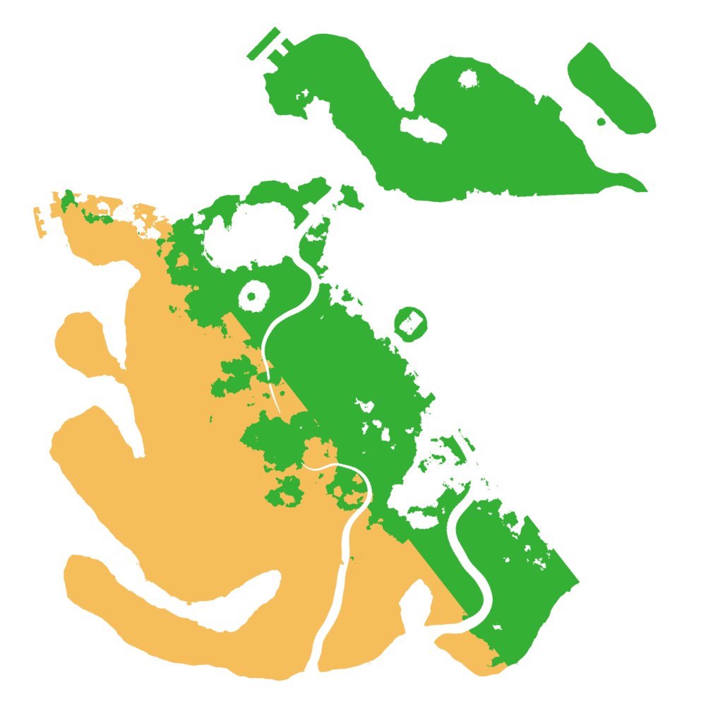 Biome Rust Map: Procedural Map, Size: 3500, Seed: 258517723