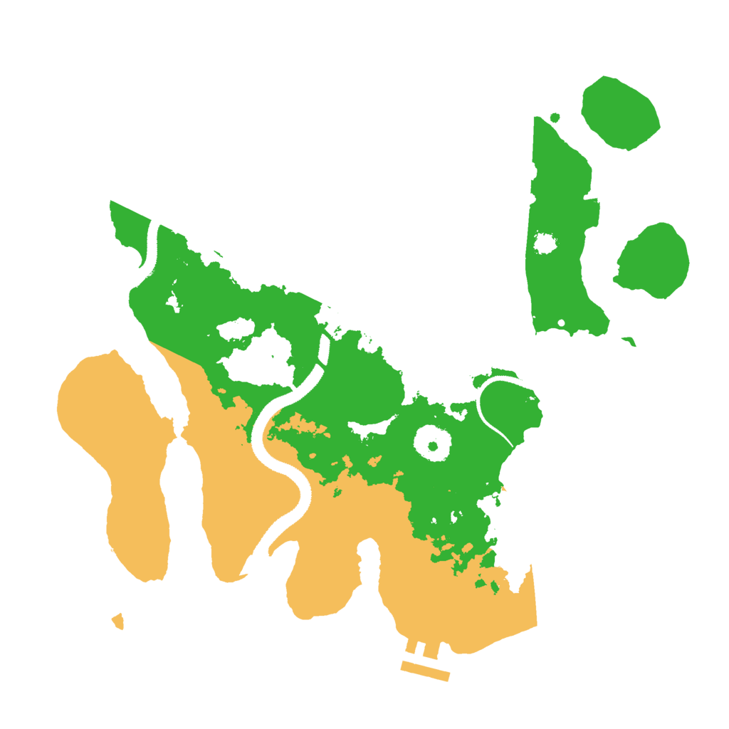 Biome Rust Map: Procedural Map, Size: 3000, Seed: 1544186515