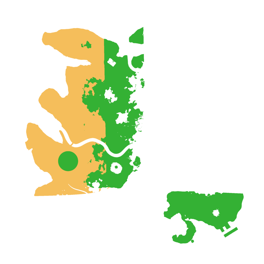 Biome Rust Map: Procedural Map, Size: 3500, Seed: 214586667