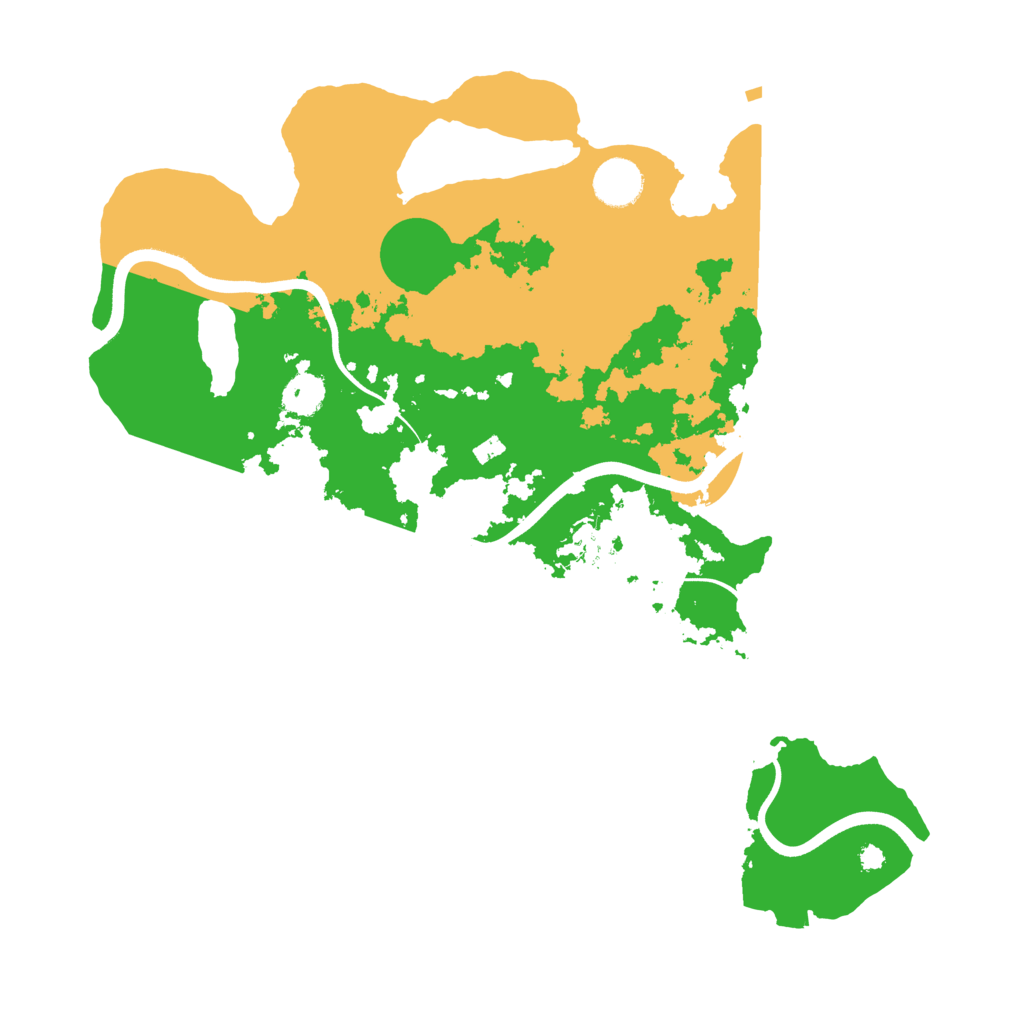 Biome Rust Map: Procedural Map, Size: 3700, Seed: 379746451