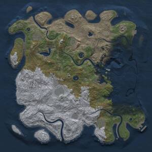 Thumbnail Rust Map: Procedural Map, Size: 4250, Seed: 932989468, 15 Monuments
