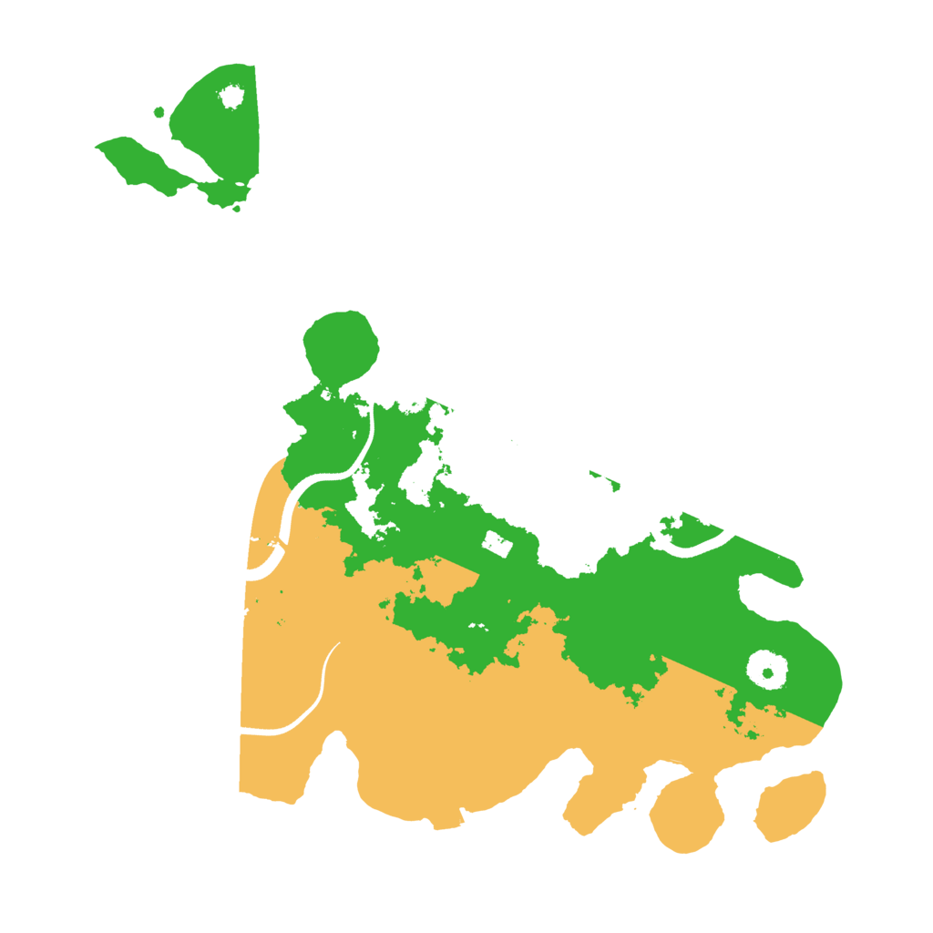 Biome Rust Map: Procedural Map, Size: 3500, Seed: 157103077