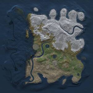 Thumbnail Rust Map: Procedural Map, Size: 3700, Seed: 671698027, 13 Monuments