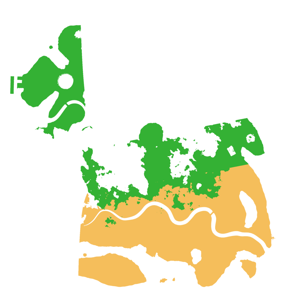 Biome Rust Map: Procedural Map, Size: 3500, Seed: 864670281