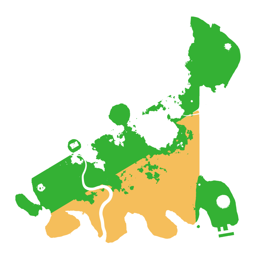 Biome Rust Map: Procedural Map, Size: 3500, Seed: 768419706