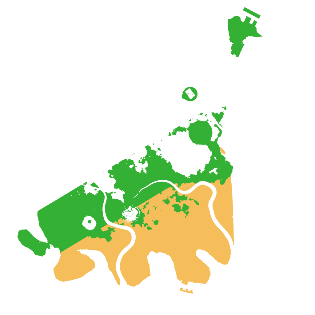 Biome Rust Map: Procedural Map, Size: 3500, Seed: 768419706