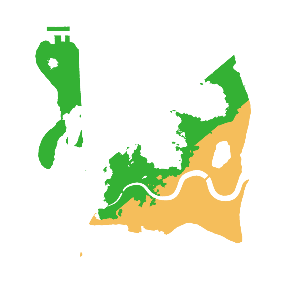 Biome Rust Map: Procedural Map, Size: 2600, Seed: 16754