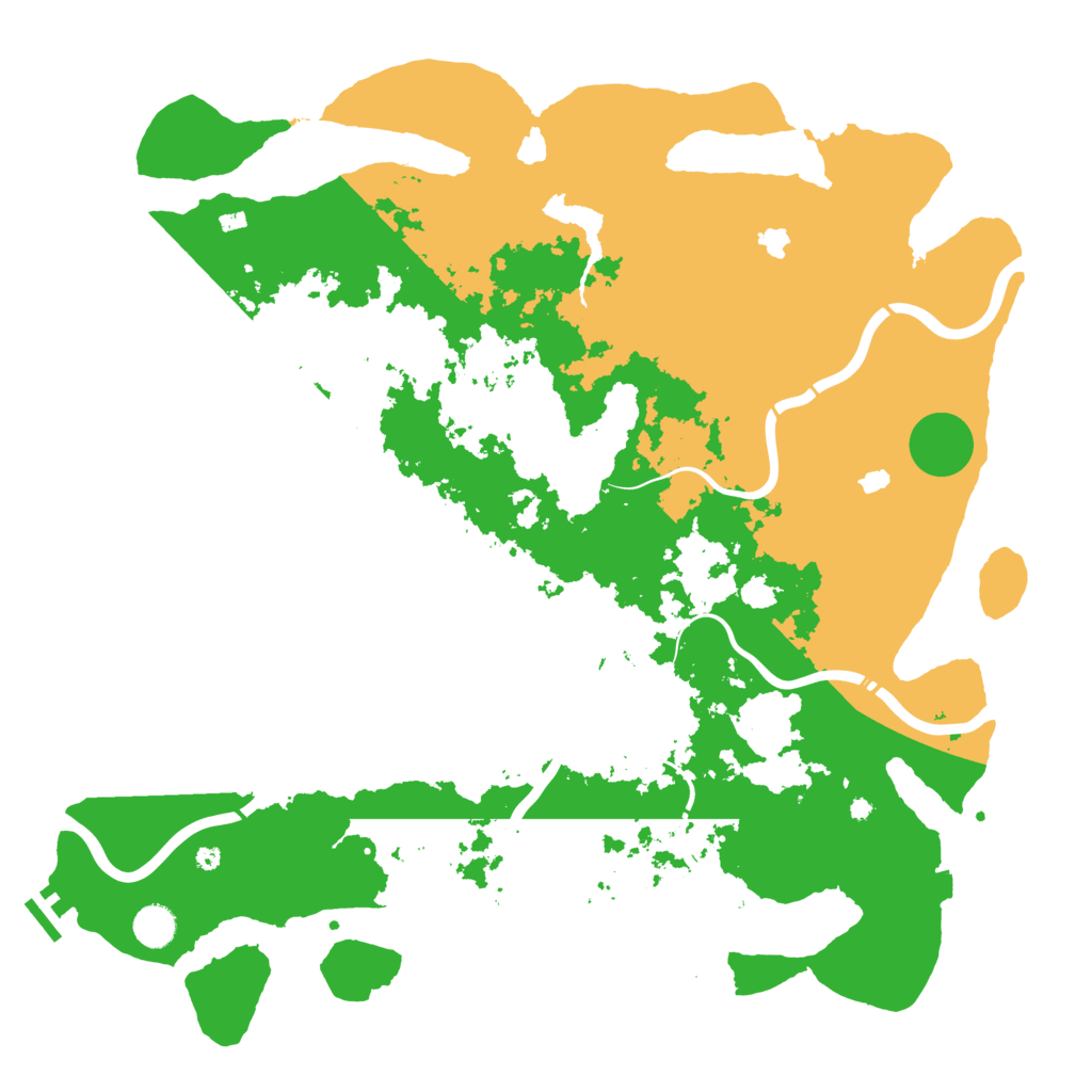 Biome Rust Map: Procedural Map, Size: 4500, Seed: 740503026