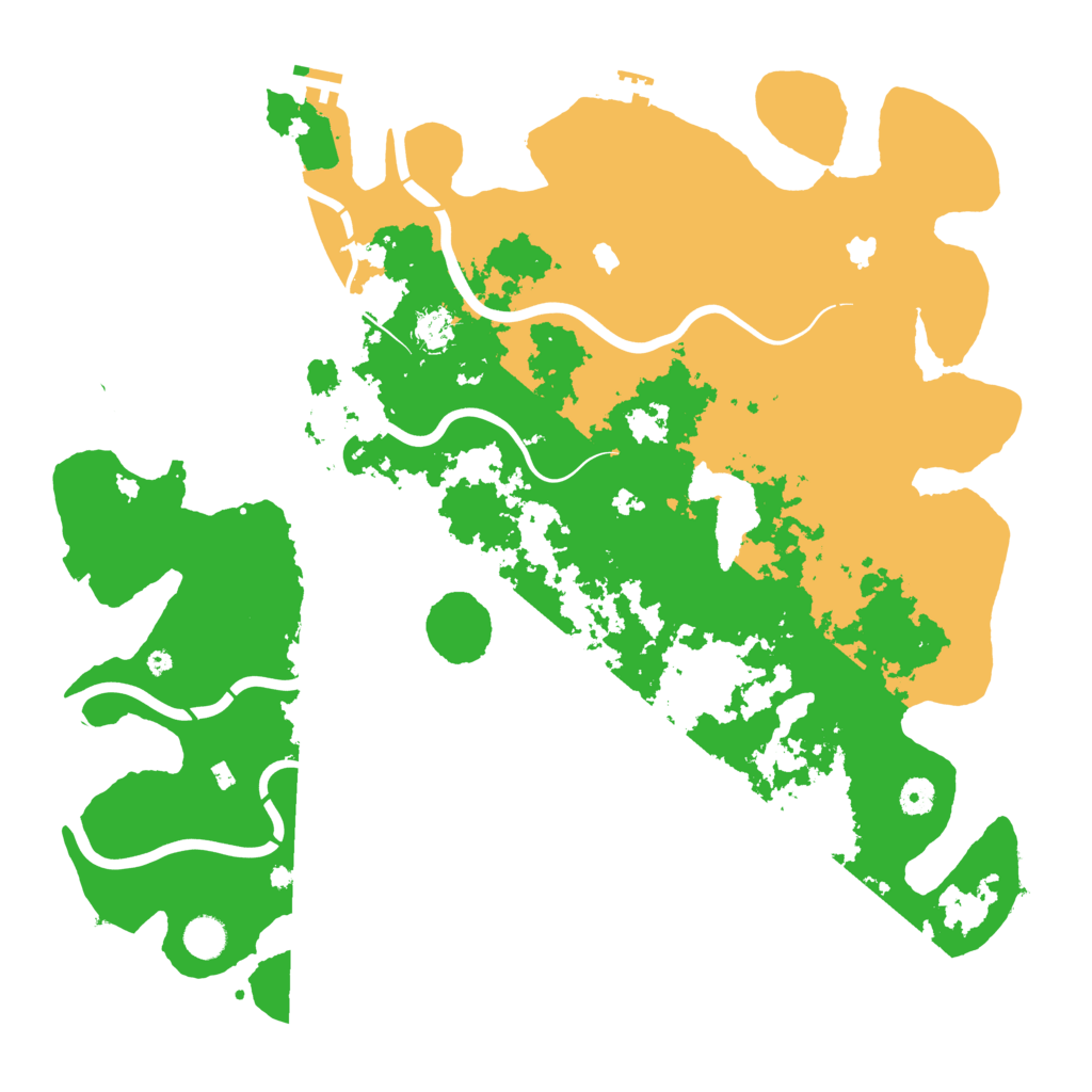 Biome Rust Map: Procedural Map, Size: 4500, Seed: 104091166
