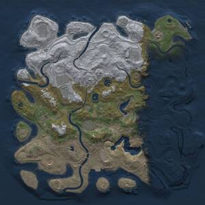 Thumbnail Rust Map: Procedural Map, Size: 4250, Seed: 1977345943, 15 Monuments