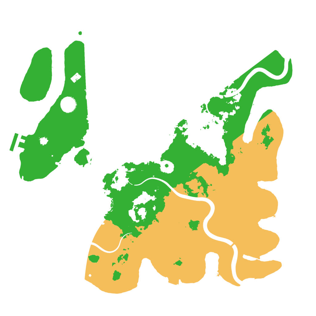 Biome Rust Map: Procedural Map, Size: 3500, Seed: 2068621609