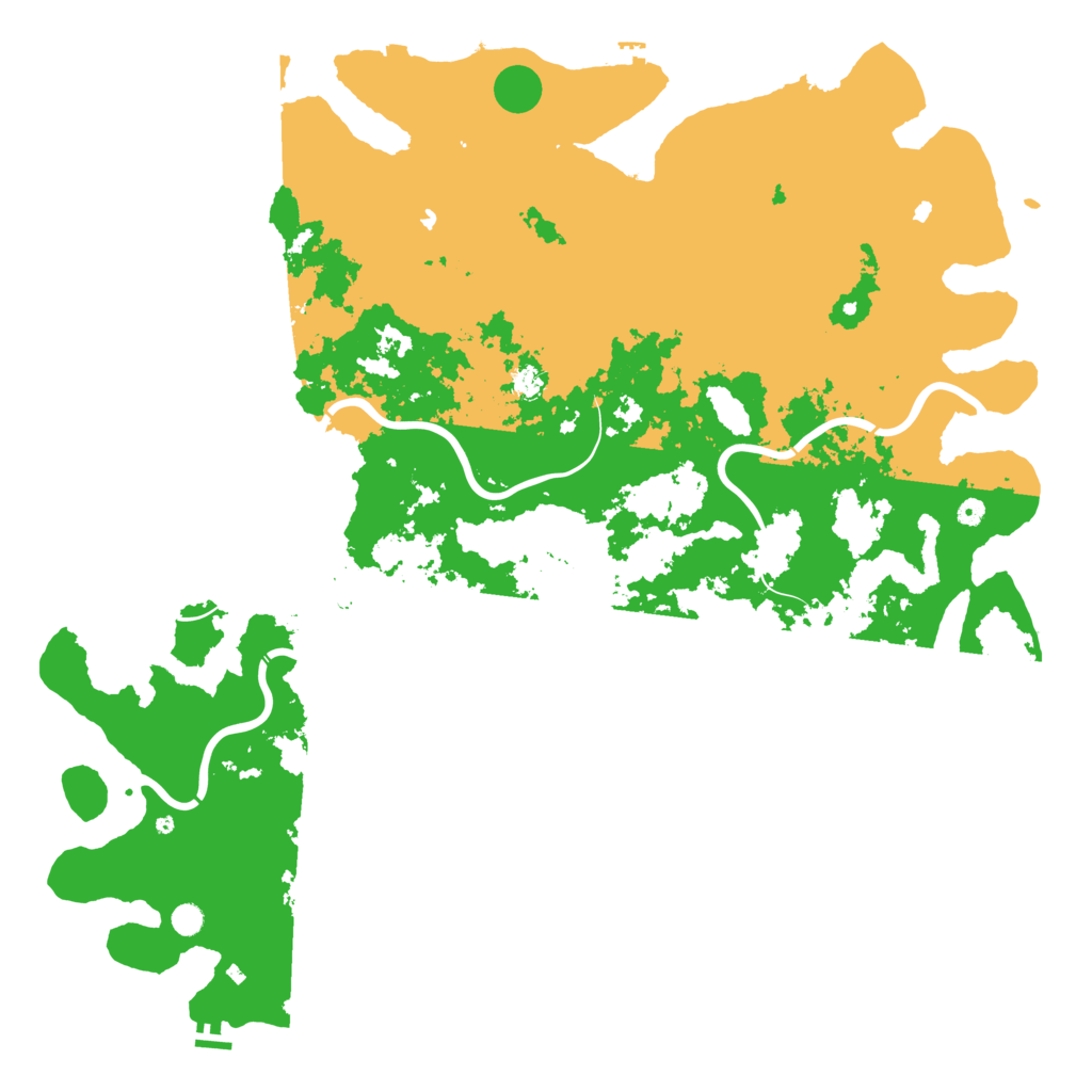 Biome Rust Map: Procedural Map, Size: 6000, Seed: 7952175