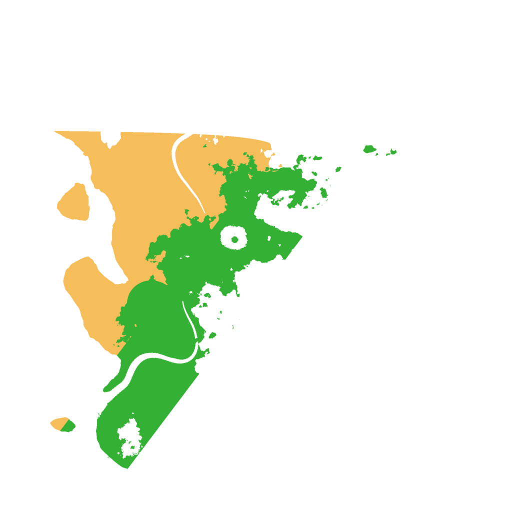 Biome Rust Map: Procedural Map, Size: 3000, Seed: 2020337528