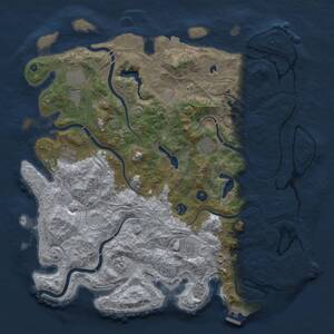Thumbnail Rust Map: Procedural Map, Size: 4500, Seed: 1409122885, 14 Monuments