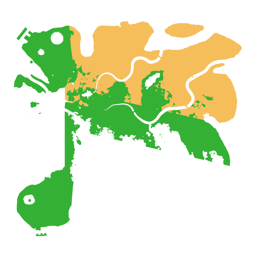 Biome Rust Map: Procedural Map, Size: 3650, Seed: 20560201