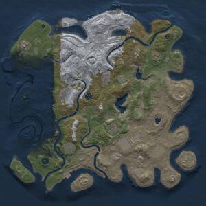 Thumbnail Rust Map: Procedural Map, Size: 4250, Seed: 774805395, 17 Monuments