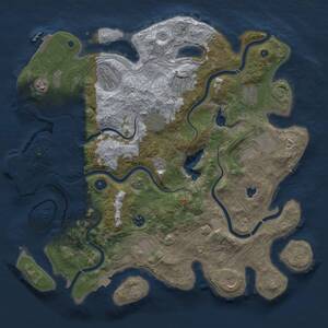 Thumbnail Rust Map: Procedural Map, Size: 4250, Seed: 774805395, 16 Monuments