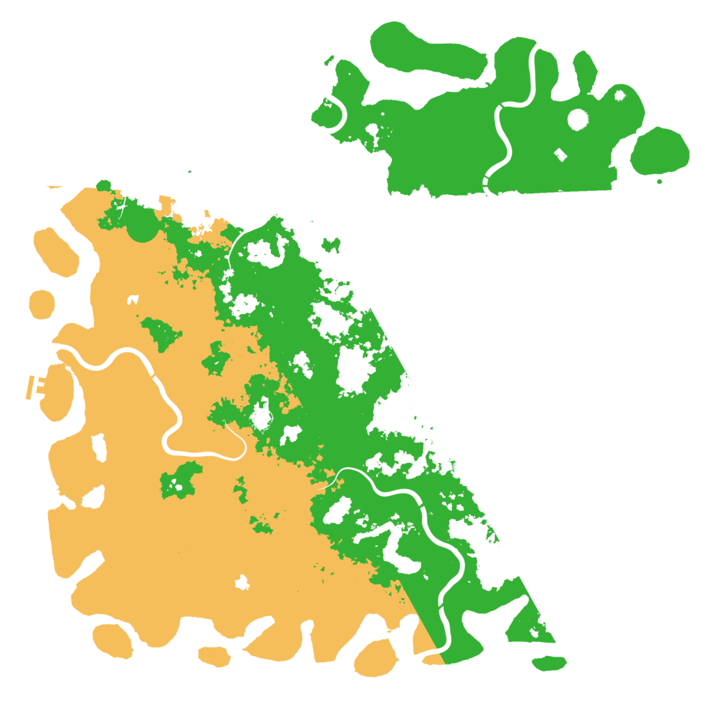 Biome Rust Map: Procedural Map, Size: 6000, Seed: 464018587