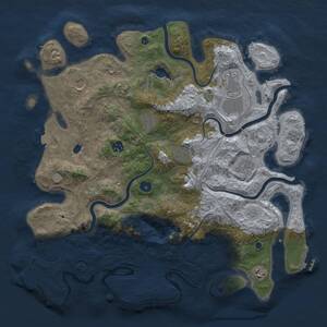 Thumbnail Rust Map: Procedural Map, Size: 4250, Seed: 584752393, 14 Monuments