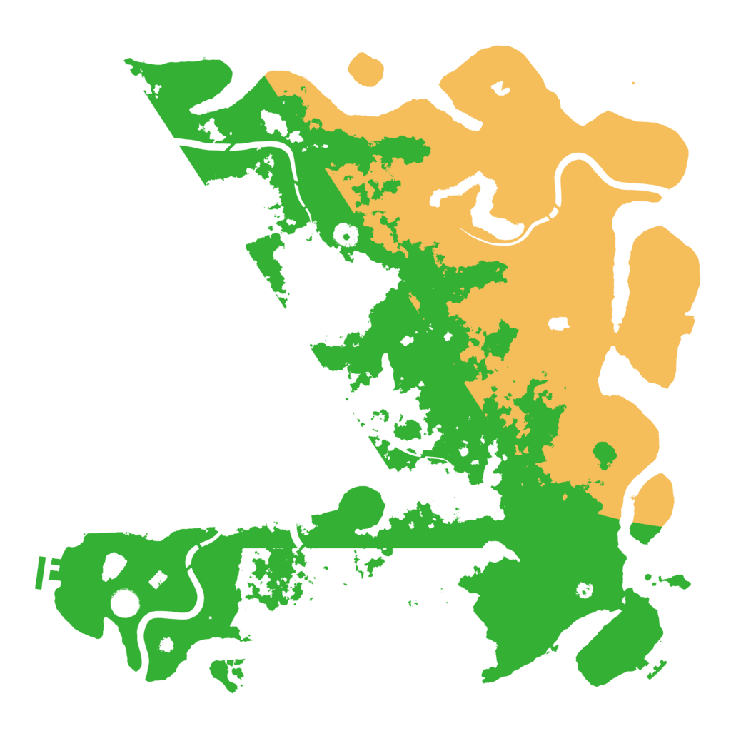 Biome Rust Map: Procedural Map, Size: 4500, Seed: 842203472