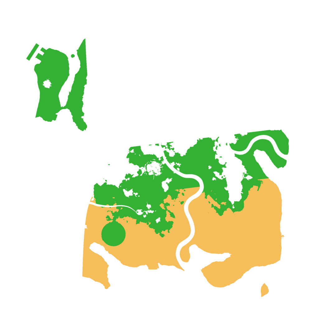 Biome Rust Map: Procedural Map, Size: 3500, Seed: 814797795