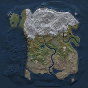 Thumbnail Rust Map: Procedural Map, Size: 3500, Seed: 814797795, 12 Monuments