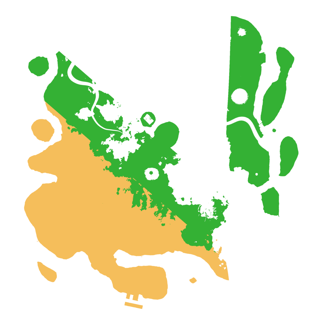 Biome Rust Map: Procedural Map, Size: 3500, Seed: 545325225